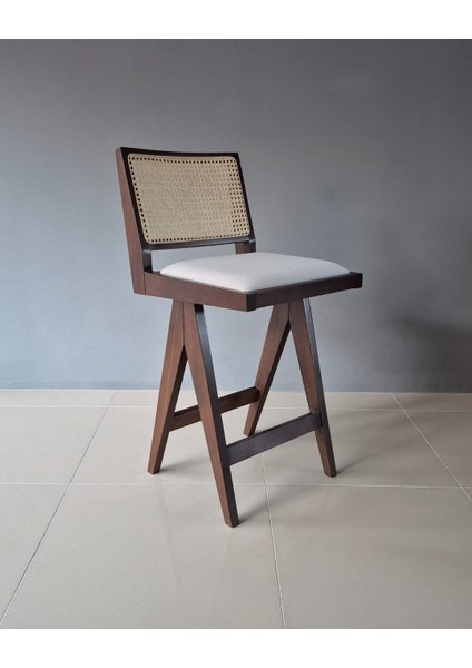 Beograd Ahşap Bar Sandalyesi, Doğal Hazeran Örgülü fiyatları