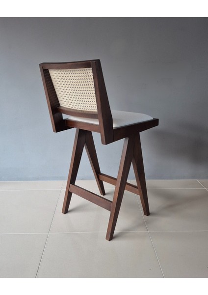 Beograd Ahşap Bar Sandalyesi, Doğal Hazeran Örgülü modelleri