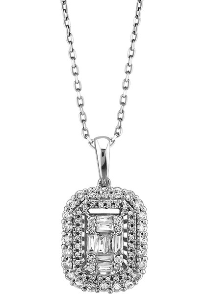 0,57 Karat Pırlanta Baget Kolye fiyatları