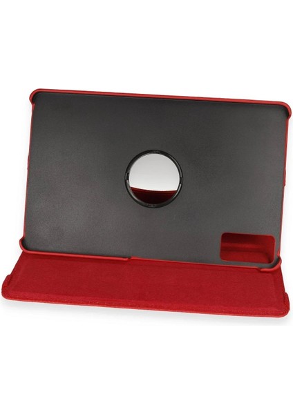 Huawei Honor Pad 10 12.1 Kılıf 360 Tablet Deri Kılıf - KIRMIZI-(5796) - FEİ5106-6249 modelleri