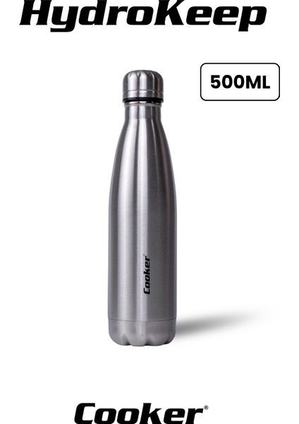 500 ml Paslanmaz Çelik Termos – Çift Kat Yalıtım, 6 Saat Sıcak & 12 Saat Soğuk Tutma