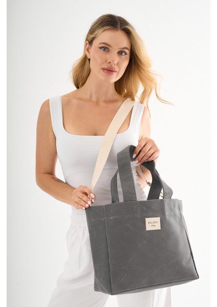 Classic Büyük Boy Mumlu Kanvas Omuz ve El Çantası / Lise ve Üniversite Okul Çantası(En: 32 Boy: 29) fırsatları