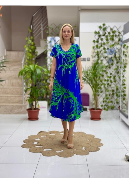 FD17109 Viskon Frida Elbise