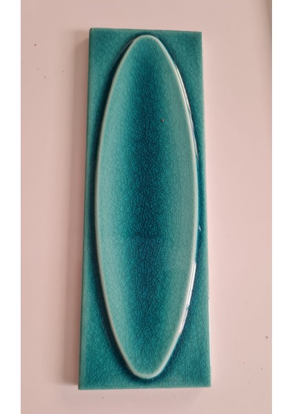 7x21 Cm Elips Turkuaz Çini Seramik fiyatları