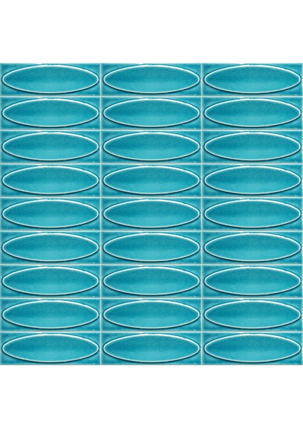 7x21 Cm Elips Turkuaz Çini Seramik indirimleri