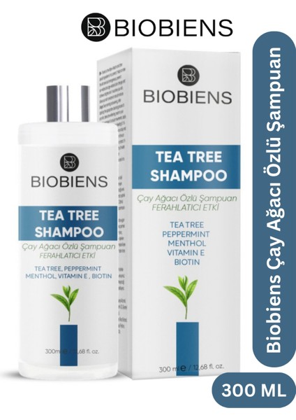 Çay Ağacı Özlü Menthol Vitamin-E Biotin Şampuan 300ML