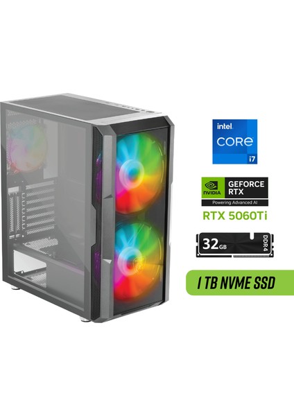 Rtx 5060Tİ Gaming Pc | Intel I7-14700F | 32GB Ram | 1tb SSD | Hazır Oyun Bilgisayarı