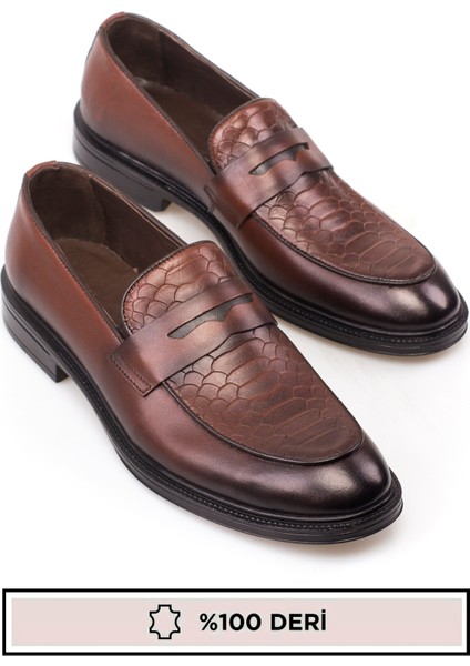 Hakiki Deri, Bağcıksız, Krokadil Desenli, Iç Dış Deri Erkek Ayakkabı fiyatları