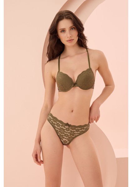 Nbb 4489 B Cup Sırtı Dantell Detaylı Sütyen Kilot Takımı