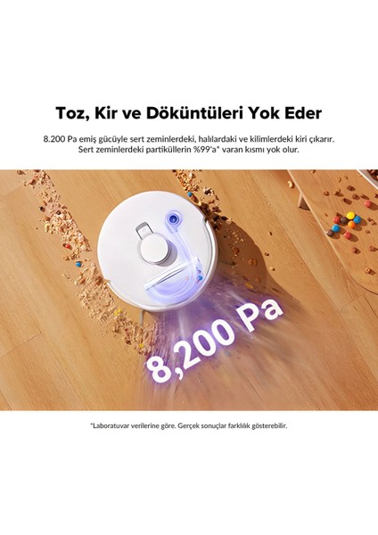 Freo X Ultra Akıllı Robot Süpürge Beyaz,8.200PA Emiş Gücü fiyatları