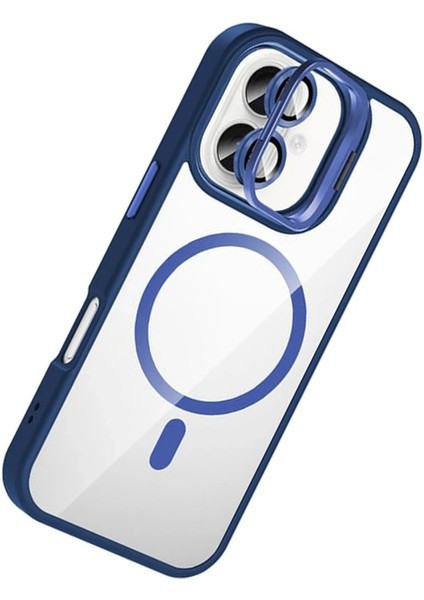 Apple iPhone 16 Plus Remim Lensli Magsafe Standlı Kapak - LACIVERT-(5796) - FEİ4646-8021 fiyatları