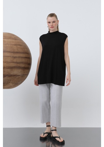 Kadın 40006 Kolsuz Bisiklet Yaka Tunik Boy Içlik fiyatları