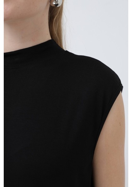 Kadın 40006 Kolsuz Bisiklet Yaka Tunik Boy Içlik fırsatları