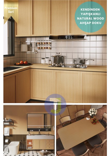 Premium Seri Kendinden Yapışkanlı Ahşap Desenli Pvc Kaplama – 60CMX300CM fiyatları