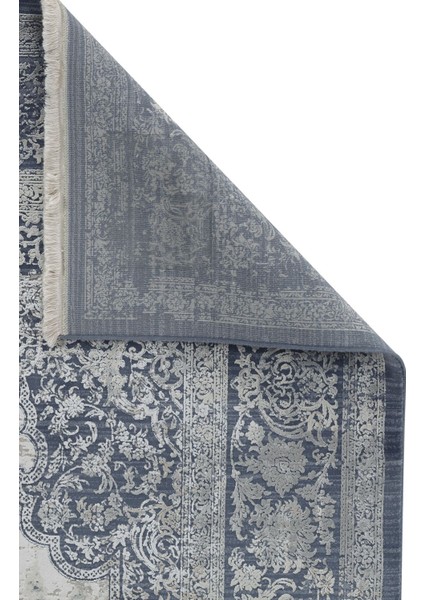 Aura 2892 Lacivert - Viskon Halı | Modern Dokuma Salon Halısı | Kalın Tabanlı Şık Halı 15MM indirimleri