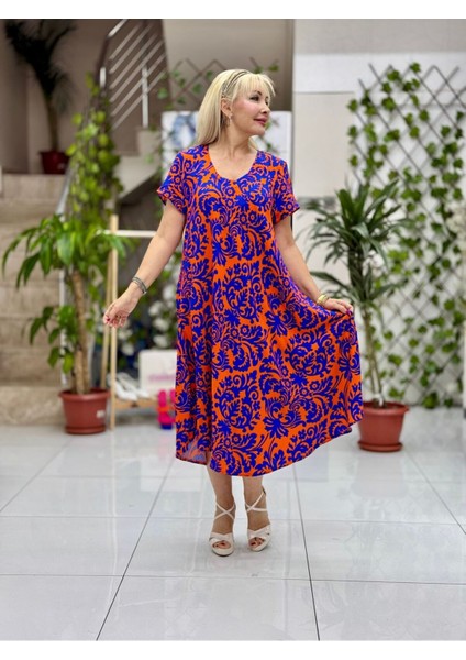 FD17136 Viskon Frida Elbise