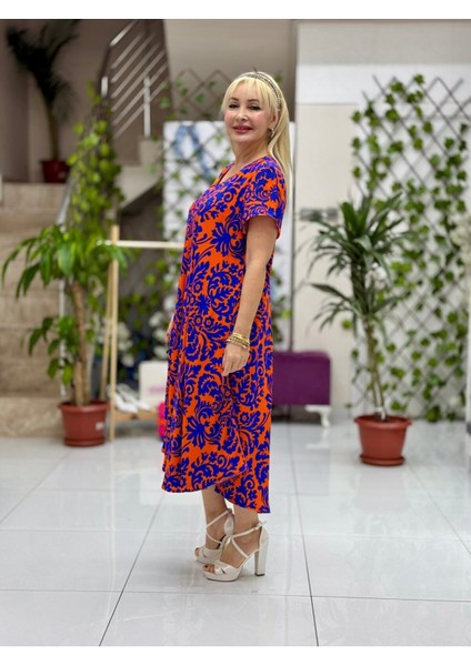 FD17136 Viskon Frida Elbise modelleri