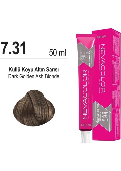 color Saç Boyası 7.31 Küllü Koyu Altın Sarı