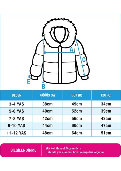 Parlak Kız Çocuk Kapüşonlu Suve Rüzgar Geçirmez Içi Mor Kürklü Mont indirimleri