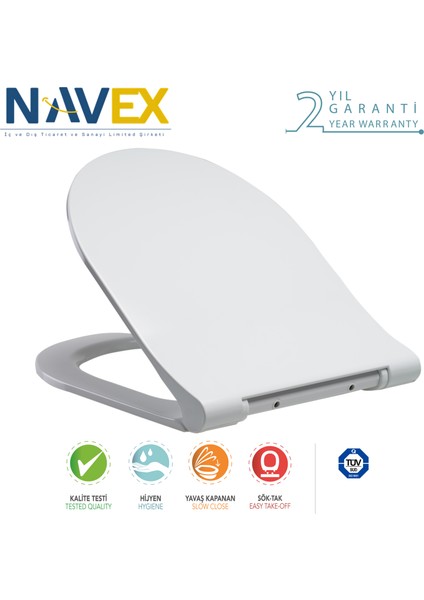 Duroplast Slim Yavaş Kapanan Klozet Kapağı