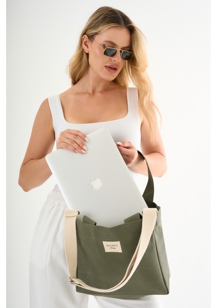 Green Tea Mumlu Kanvas Su Geçirmez Kadın Omuz El Çantası Lise ve Üniversite Okul Çantası(En:28 Boy:25) fırsatları