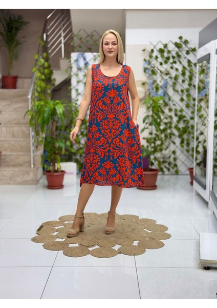 AL40103 Alaçatı Askılı Viskon Elbise modelleri