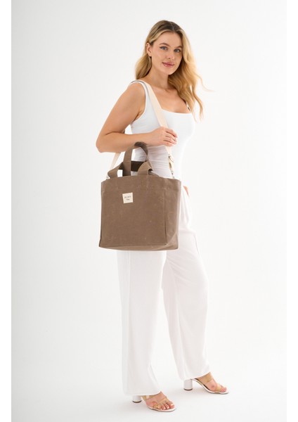 Cookie Büyük Boy Mumlu Kanvas Omuz ve El Çantası / Lise ve Üniversite Okul Çantası(En: 32 Boy: 29) fiyatları