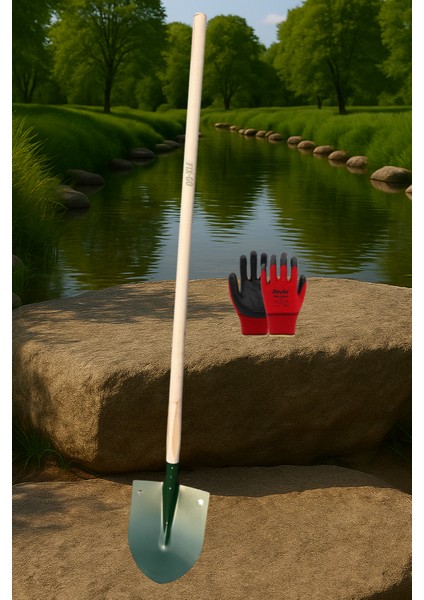 Demir Kürek ve Ahşap Sap Eldivenli fırsatları