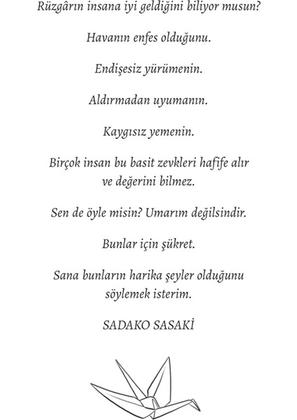 Sadako: Sadako Sasaki Ile Kağıttan Bin Turnanin Gerçek Hikayesi fiyatları
