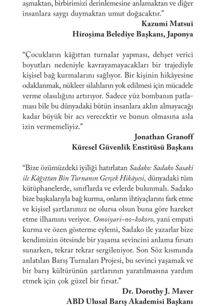 Sadako: Sadako Sasaki Ile Kağıttan Bin Turnanin Gerçek Hikayesi indirimleri