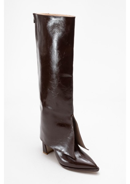 Aja Kahverengi Kadın Kalın Topuklu Çizme Olabilen Bot fırsatları