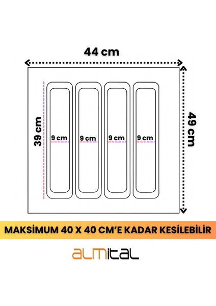 44x49 cm Kaşıklık ve Kepçelik 2'li Set ( Kesim) 40*40CM ‘E KADAR KESİLEBİLİR indirimleri