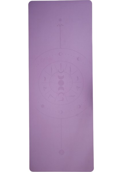Yoga Matı Kaydırmaz Doğal Kauçuk 5mm Mor Çember fiyatları