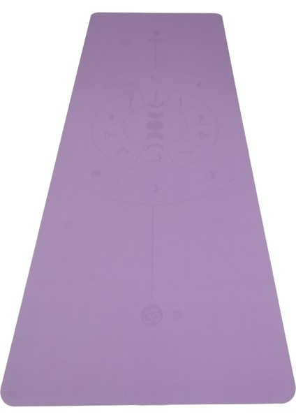 Yoga Matı Kaydırmaz Doğal Kauçuk 5mm Mor Çember fırsatları