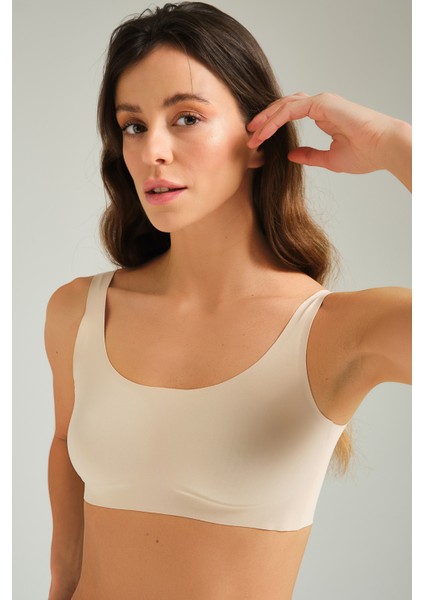 Toparlayıcı Lazer Kesim Görünmez Sütyen Ten modelleri