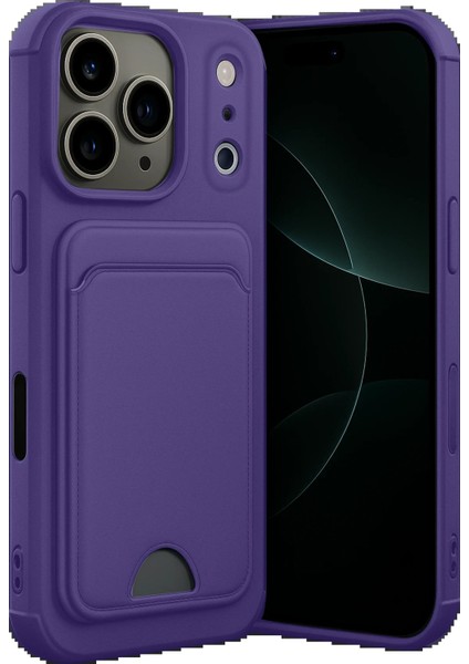 Apple iPhone 17 Pro Kelvin Kartvizitli Silikon - Derin MOR-(5796) - FEİ7078-3049