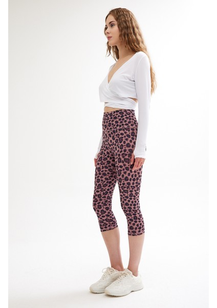 Kapri Tayt Leopar Pink Canopus modelleri