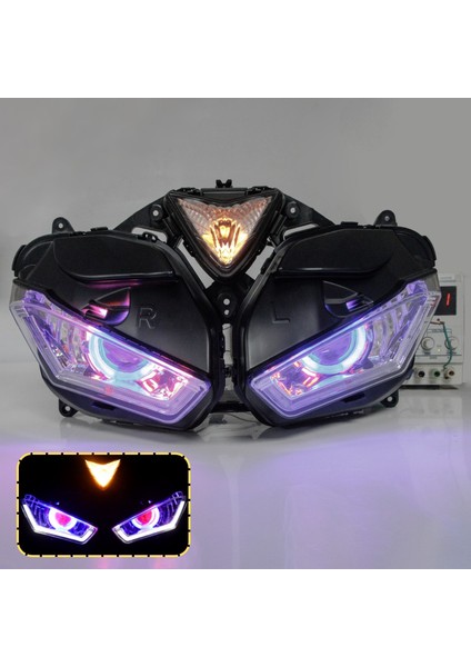 Yamaha R3 R25 Ön Far 2015 2018 Model Özel Tasarım Mercekli LED Angel Gözlü Far Premium Kalite