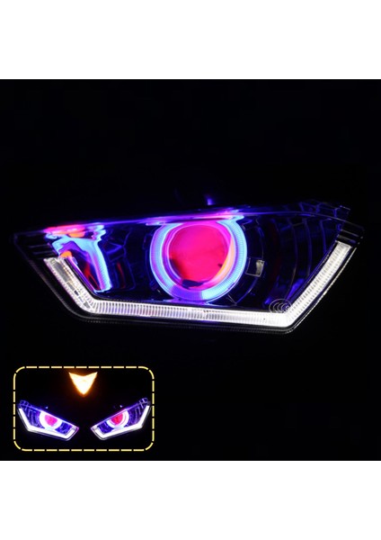 Yamaha R3 R25 Ön Far 2015 2018 Model Özel Tasarım Mercekli LED Angel Gözlü Far Premium Kalite fiyatları