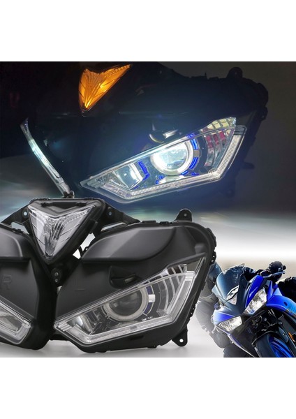 Yamaha R3 R25 Ön Far 2015 2018 Model Özel Tasarım Mercekli LED Angel Gözlü Far Premium Kalite modelleri