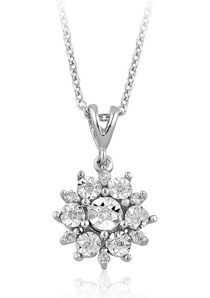 0,10 Karat Pırlanta Tasarım Kolye