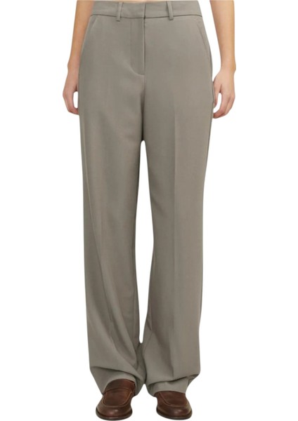 Kadın Yüksek Bel Kumaş Pantolon