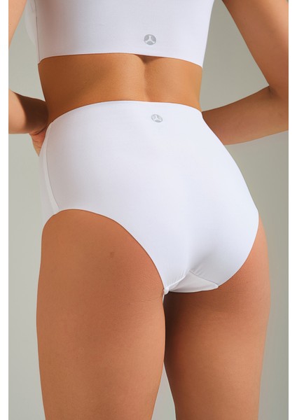 Toparlayıcı Lazer Kesim Yüksek Bel Külot Beyaz fiyatları