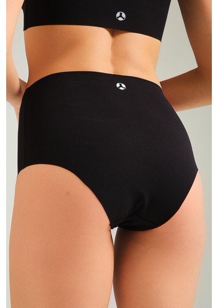 Toparlayıcı Lazer Kesim Yüksek Bel Külot Siyah fiyatları