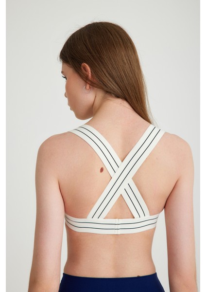 V Yaka Toparlayıcı Spor Sütyen Lacivert Meissa fiyatları