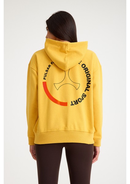 Kapşonlu Sweatshirt Hoodie Hardal modelleri