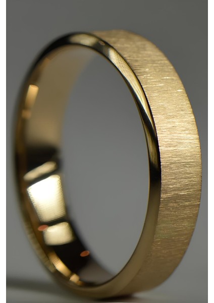 Kişiye Özel Isim Tarih Yazılı 6mm Mat Fırçalanmış Düz Unisex Çelik Yüzük Alyans CL46Y fiyatları