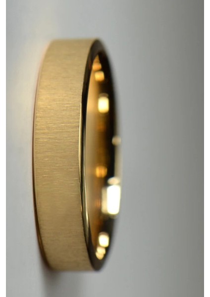 Kişiye Özel Isim Tarih Yazılı 6mm Mat Fırçalanmış Düz Unisex Çelik Yüzük Alyans CL46Y fırsatları