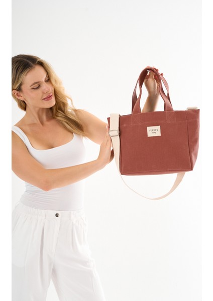 Pumpkin Mumlu Kanvas Su Geçirmez Kadın Omuz El Çantası Lise ve Üniverste Okul Çantası(En:28 Boy:25) fiyatları