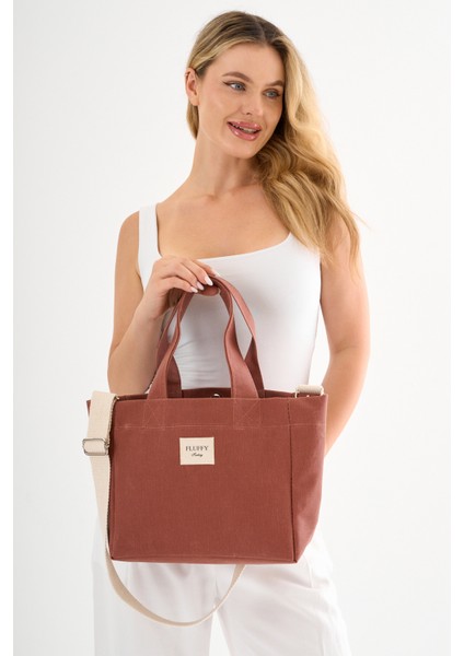 Pumpkin Mumlu Kanvas Su Geçirmez Kadın Omuz El Çantası Lise ve Üniverste Okul Çantası(En:28 Boy:25)